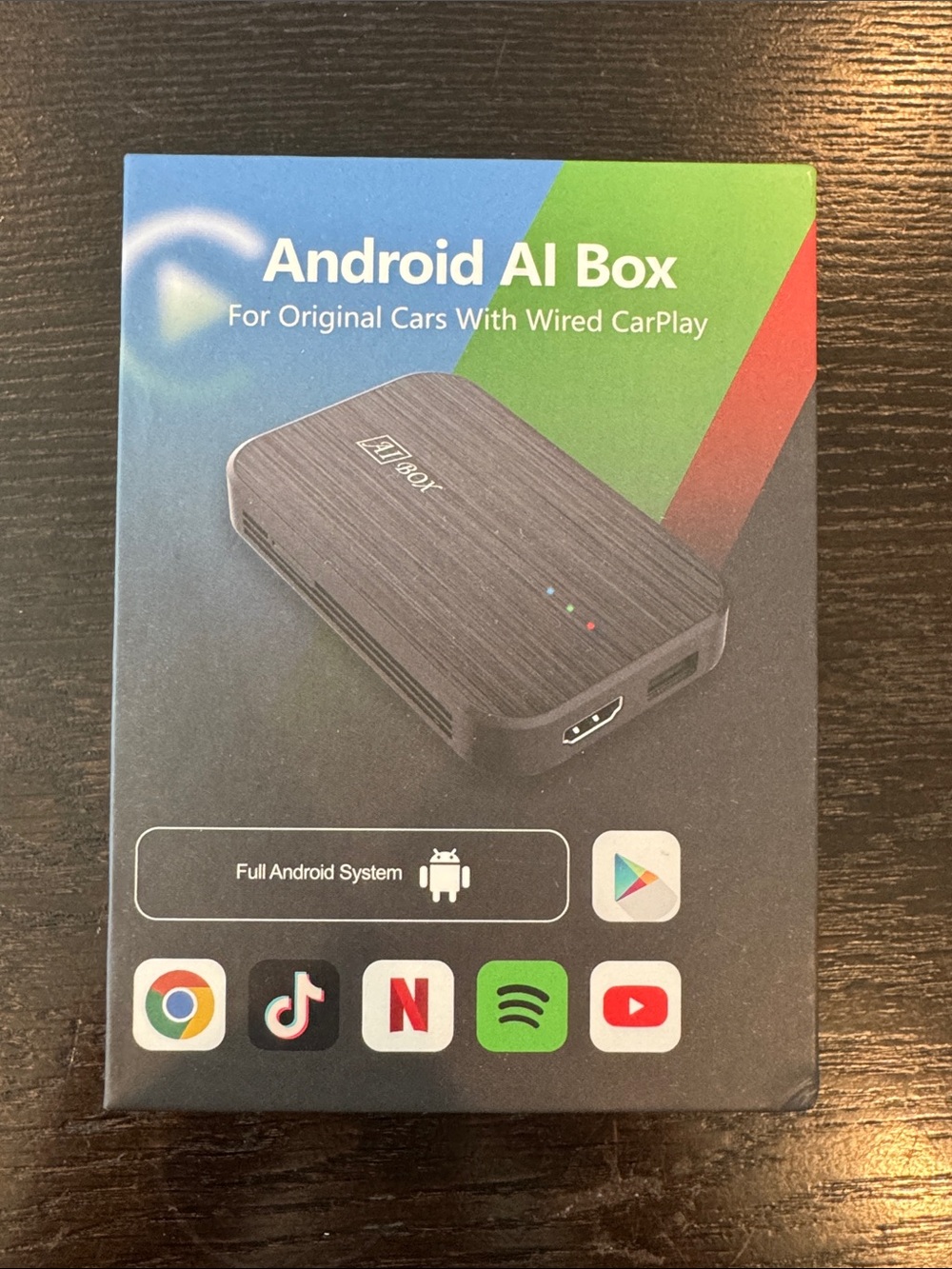 Android AI Box CarPlay Adapter - Black